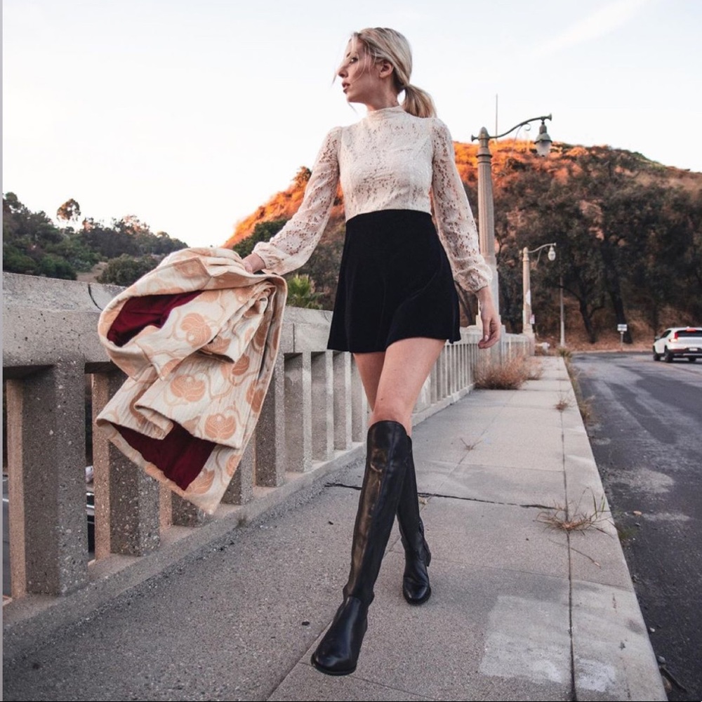 Custom Lace + Velvet Mini